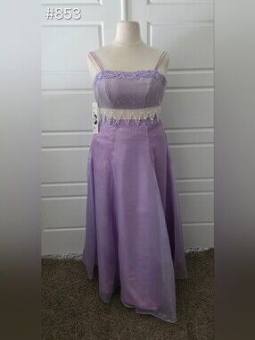 Purple 2-piece Fringe Prom Dress with Spaghetti Straps